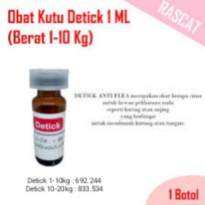 Detick Obat Kutu Kucing