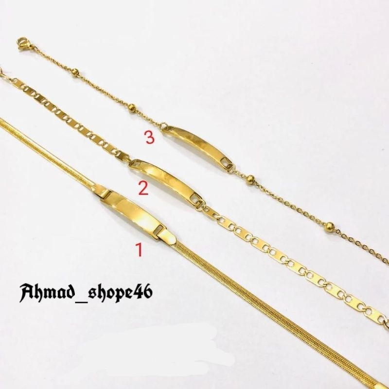 Gelang titanium pria wanita model rantai terbaru 100% ORIGINAL l