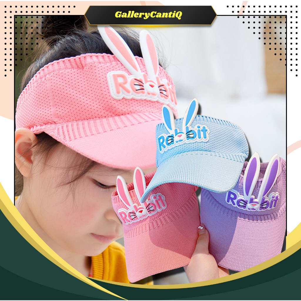 GalleryCantiQ - Topi Anak Perempuan Laki Laki Motif Rabbit Lucu Import Fashion Sport Hat Korea HAT08