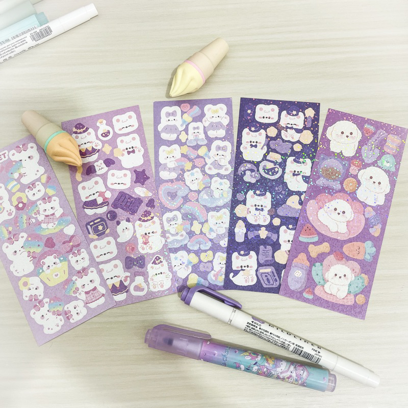 

STIKER MURAH LUCU ALA KOREA | Stiker Case Hp / Diy Dekorasi Keychain | Sticker Glitter | Kawaii | [ovdstationeryshop