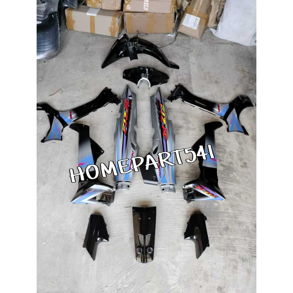 FULL SET BODY HALUS YAMAHA FIZR FIZ R HITAM SILVER LIST SPORTY 2003