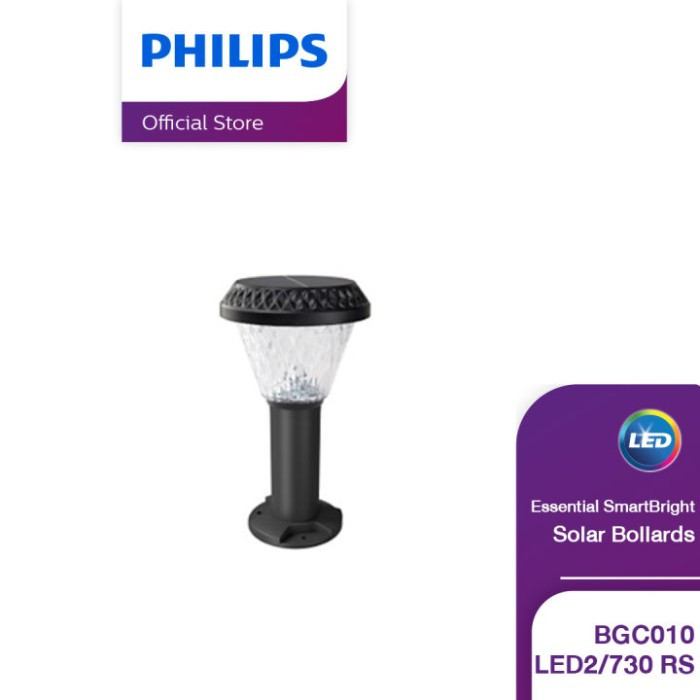 PHILIPS BGC010 LED2-730 // OUTDOOR LIGHT - LAMPU TENAGA SURYA