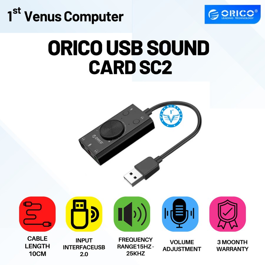 SOUND CARD USB ORICO SC2 / USB SOUND CARD