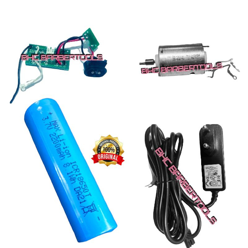 Suku Cadang Clipper Cordless / SperPart Mesin Cukur Rambut / Charger Dinamo Baterai PCB Per sparpate