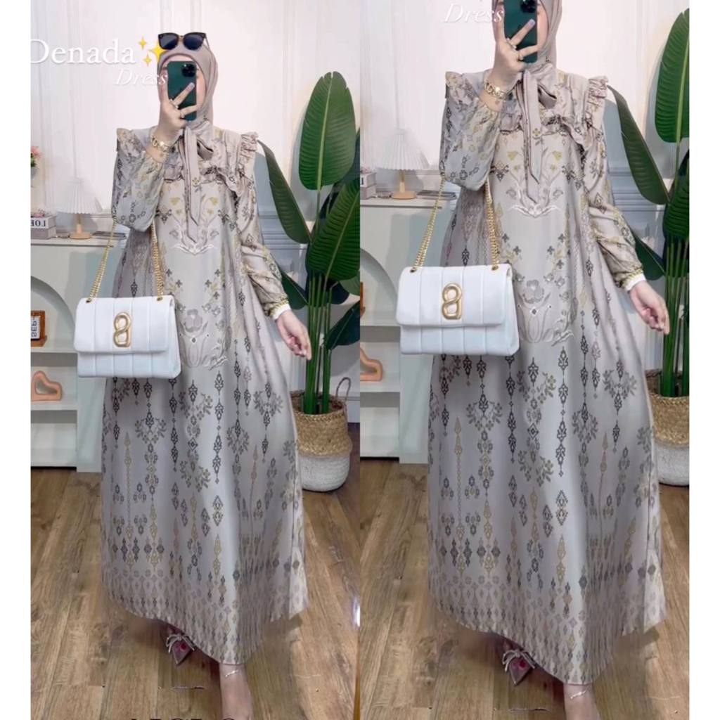 New Arrival Gamis Denada Gamis Fahion Muslim Wanita Gamis Kekinian