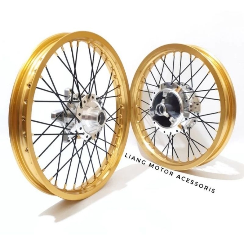 Sepaket Velg TK Racing Tromol Set Jari2 - VixionR155/R15V3/VVA/XSR155/MT15