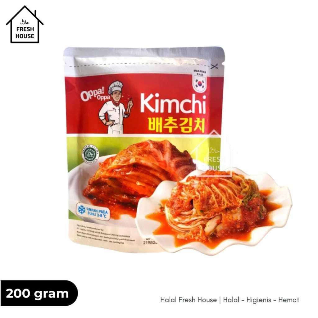 

Oppa Kimchi Sawi Fresh 200 Gram / Kimchi Halal
