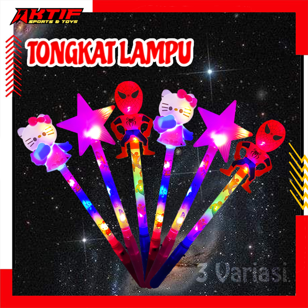 Mainan Anak Tongkat Lampu/ Mainan Tongkat Peri Lampu LED