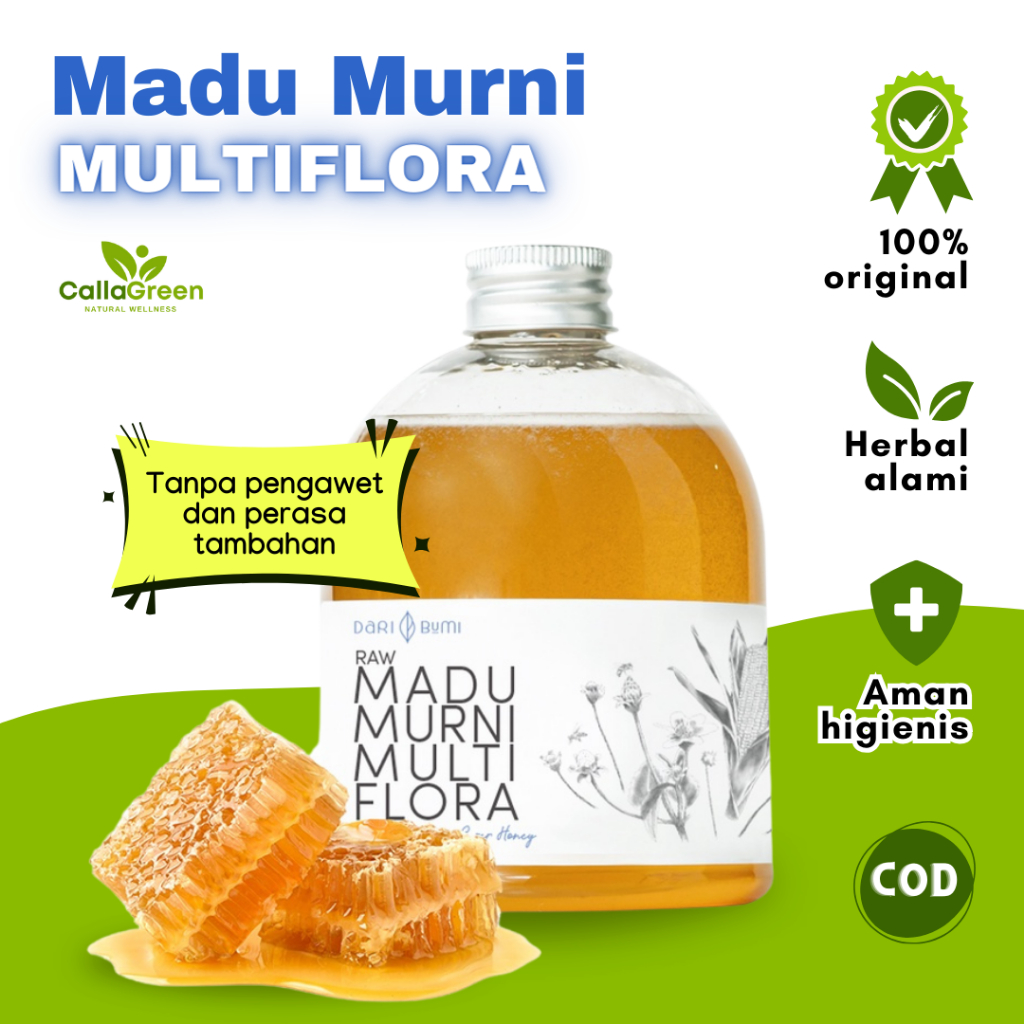 

MADU MURNI MULTIFLORA 350 650 GRAM - GR ASLI 100% ORIGINAL TANPA CAMPURAN JAMU HERBAL SUPPLEMEN VITAMIN MADU DIET SEHAT DETOX ALAMI PREMIUM PURE ORGANIK MAKANAN MINUMAN SEHAT HERBAL SUPLEMEN ALAM GAYA HIDUP SEHAT PRODUK LOKAL NUSANTARA MULTI FLORA