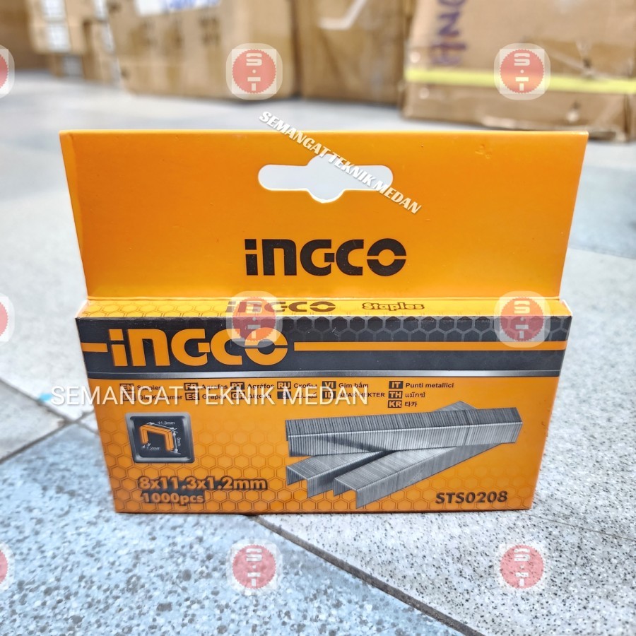 

HSG1405 REFILL ISI PAKU U RATA STAPLES HEKTER 8mm 8 mm INGCO STS0208