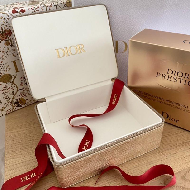 DIOR Prestige Vanity Box Pouch Hard Case Prestige Gold