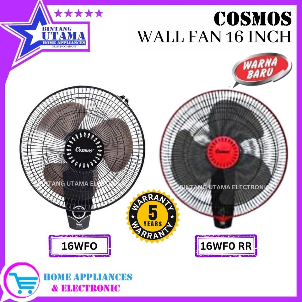 (COD) KIPAS ANGIN / WALL FAN / KIPAS DINDING COSMOS 16WFO / 16 WFO / 16-WFO [16 INCH] [TERMURAH]