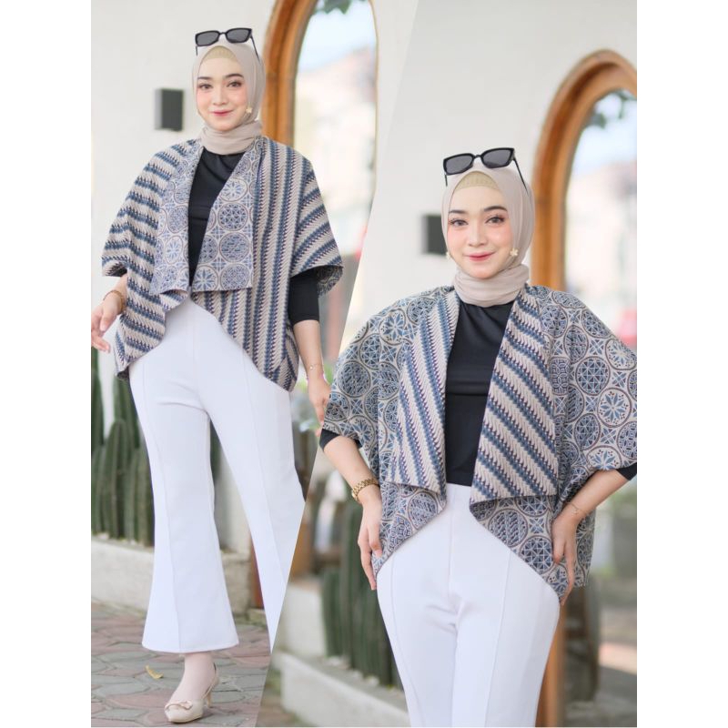 Outer Vest Rompi Batik Bolero Bolak Balik