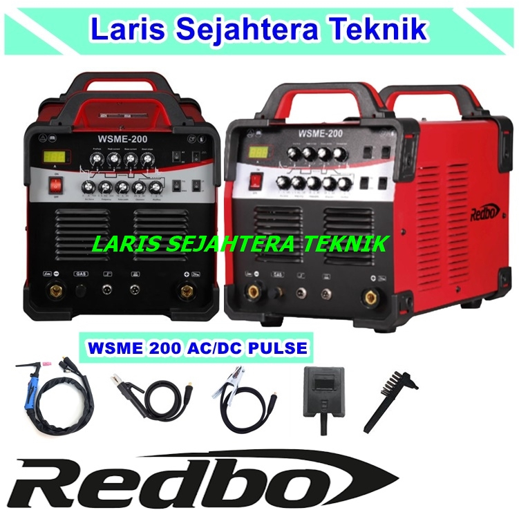 Mesin Las Redbo WSME 200 AC/DC Pulse Trafo Las Argon Alumunium Redbo TIG 200 AC DC