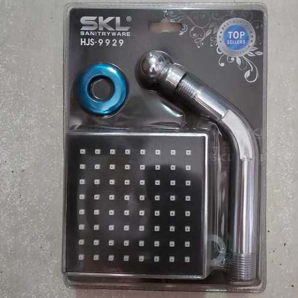 Skl Shower Tembok Kepala Shower Kepala Kotak Tanam Dinding 4" Wall Head