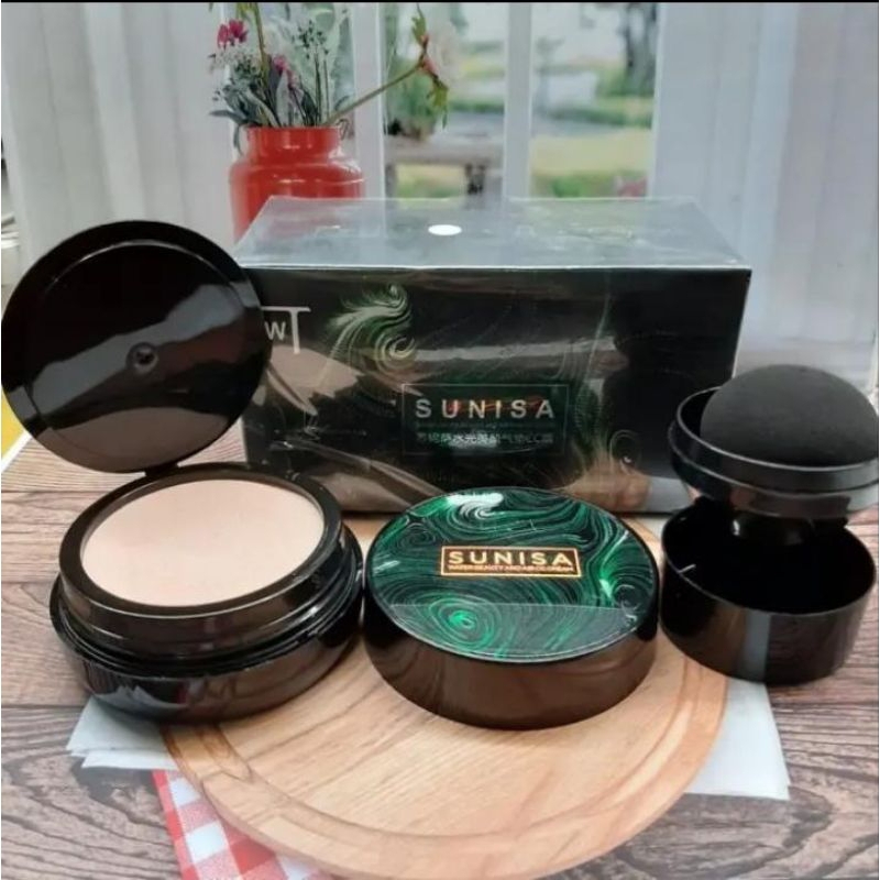 Bedak SUNISA ORI Bedak dan Foundation Cair Glowing Natural