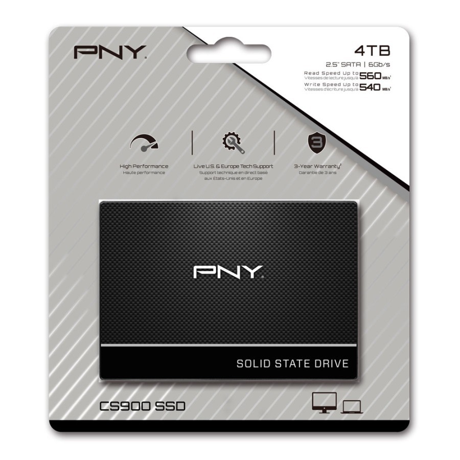 PNY CS900 2.5" SATA III SSD SSD7CS900-2.5 inch SATA 3 - 4 TB