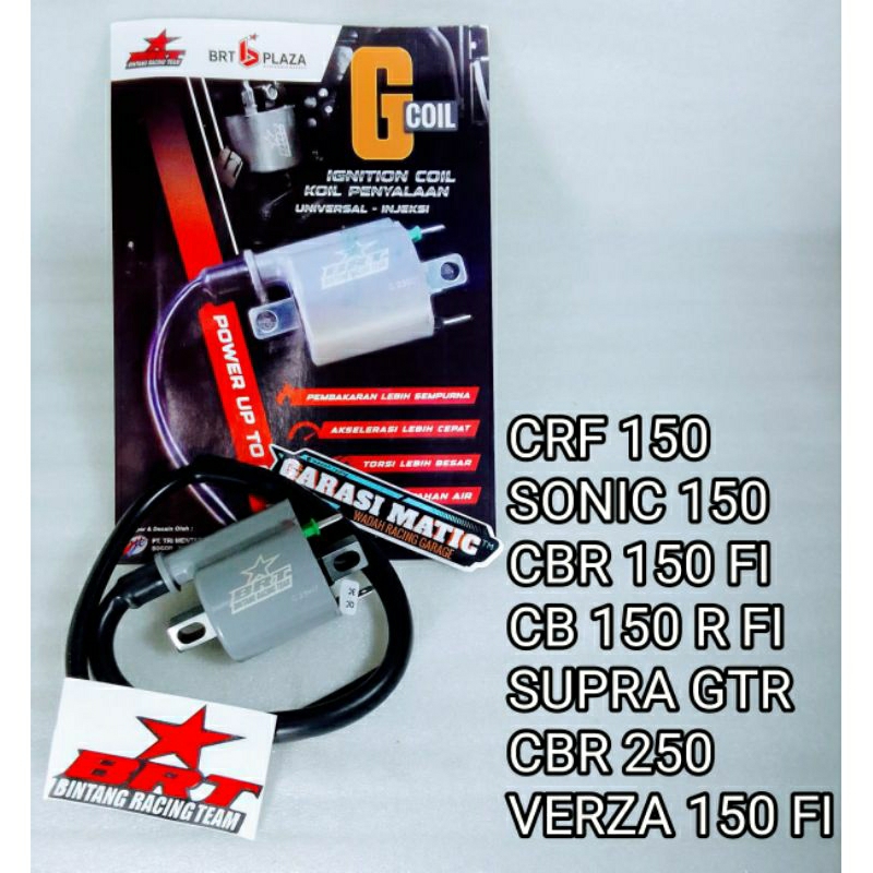 COIL BRT KOIL G-SUPER INJEKSI SONIC 150 CB 150 R LED CBR 150 LED SUPRA GRT 150 CBR 250 VERZA 150 FI 