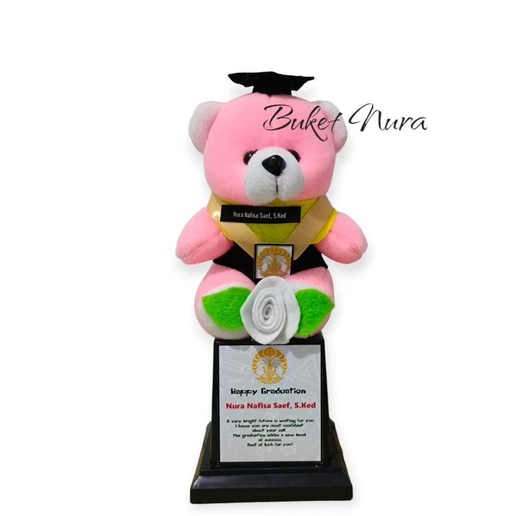 Piala Boneka Wisuda / Kado Buat Wisuda / Hampers Wisuda Murah / Happy Graduation doll / Piala Wisuda