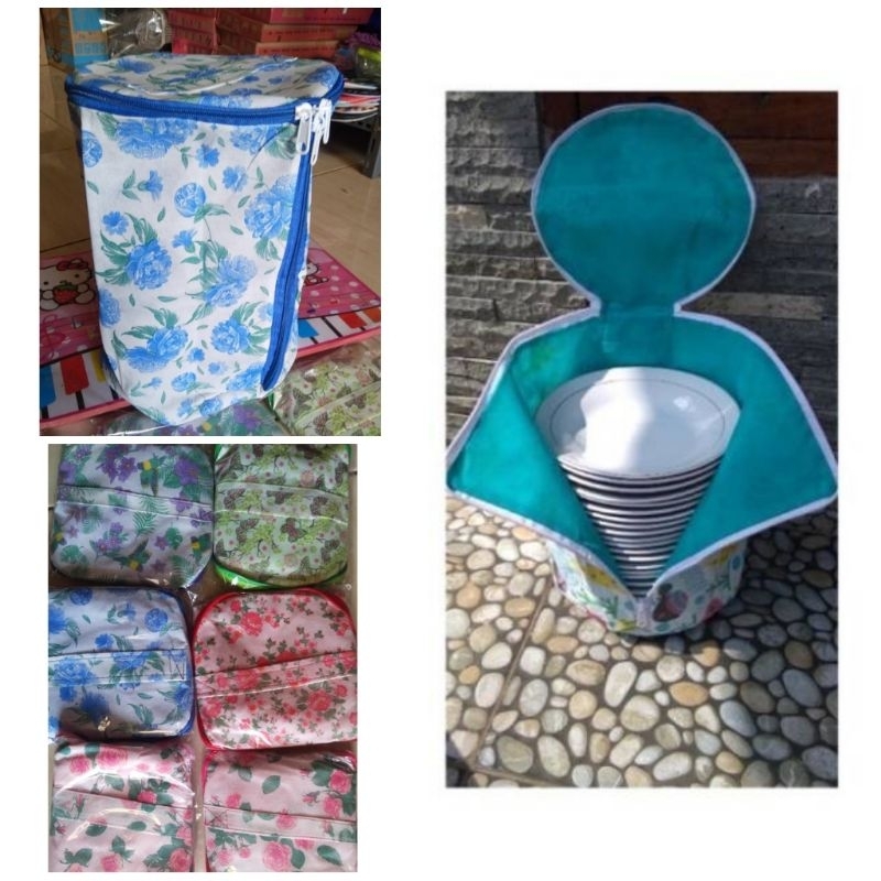 tas mangkok motif tas piring motif tas mangkok dan piring anti debu tas piring kanvas tas mangkok ka