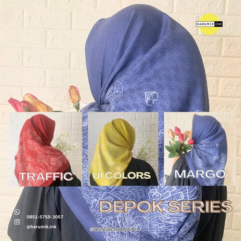 HIJAB PRINTING DEPOK SERIES VOAL UTRAFINE/ HIJAB PRINT/PRINTING HIJAB/ HIJAB VOAL/HIJAB MOTIF /HIJAB