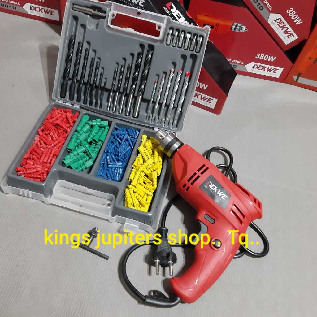 2PC BOR BESI KAYU 10MM + MATA BOR BESI KAYU merk NOVUS 8002 JLD 103 DEKWE 6010