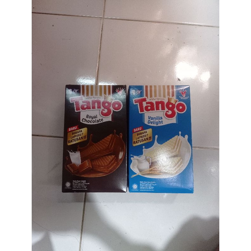 

Snack Wafer Tango kemasan box 1 box isi 20 pcs