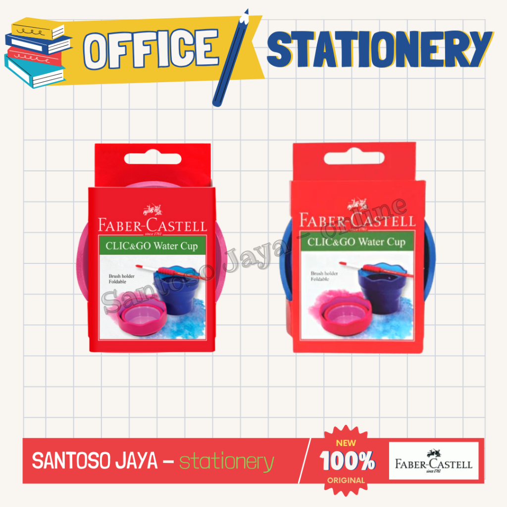 

Tempat Air FABER CASTELL - Clic & Go Water Cup - Wadah Air Kuas Lukis