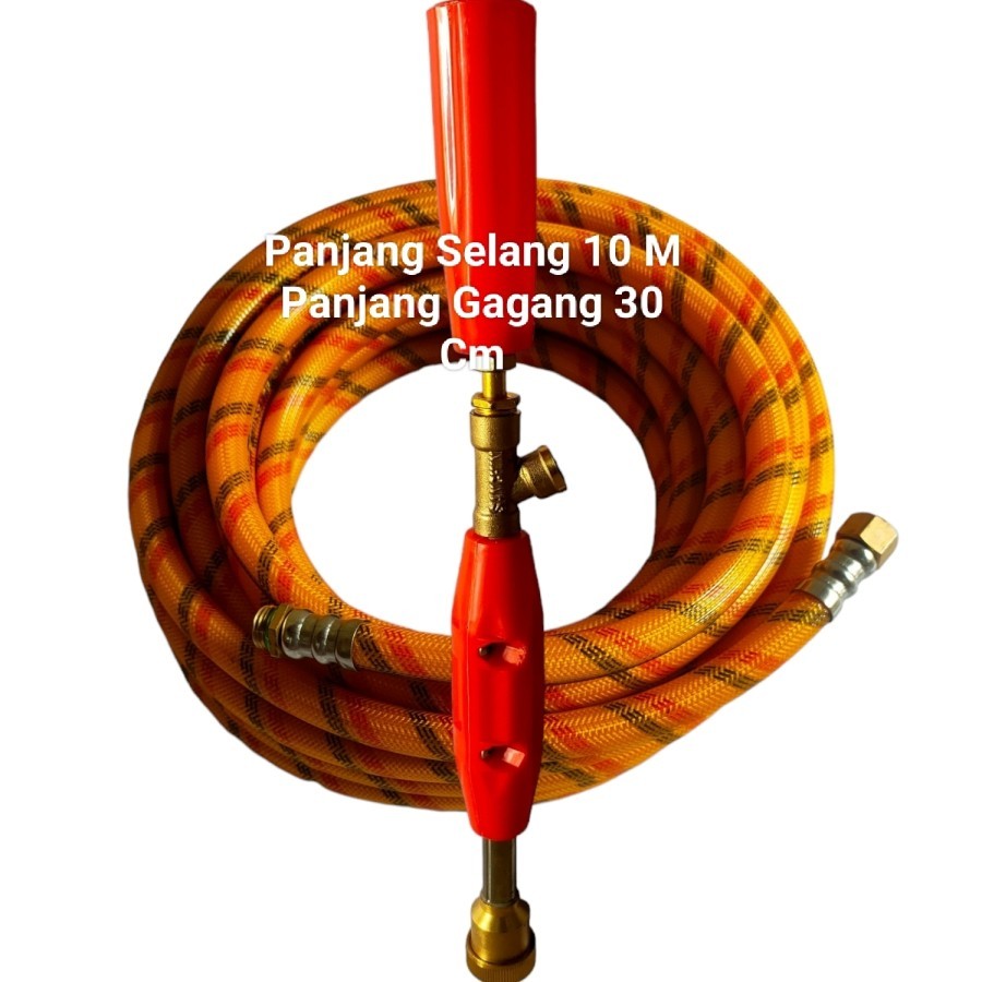 Selang Steam Sanchin 10M + Gagang Steam 30 Cm Sanchin - Sanchin Original