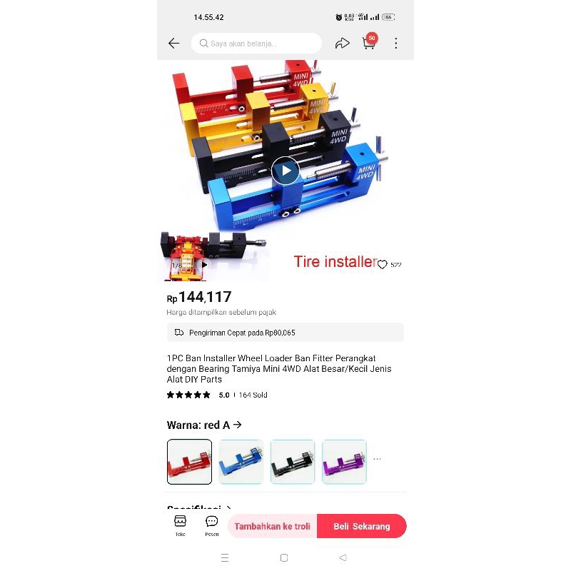 Tracker Tamiya Ex AliExpress Pemasang roda ban Tamiya