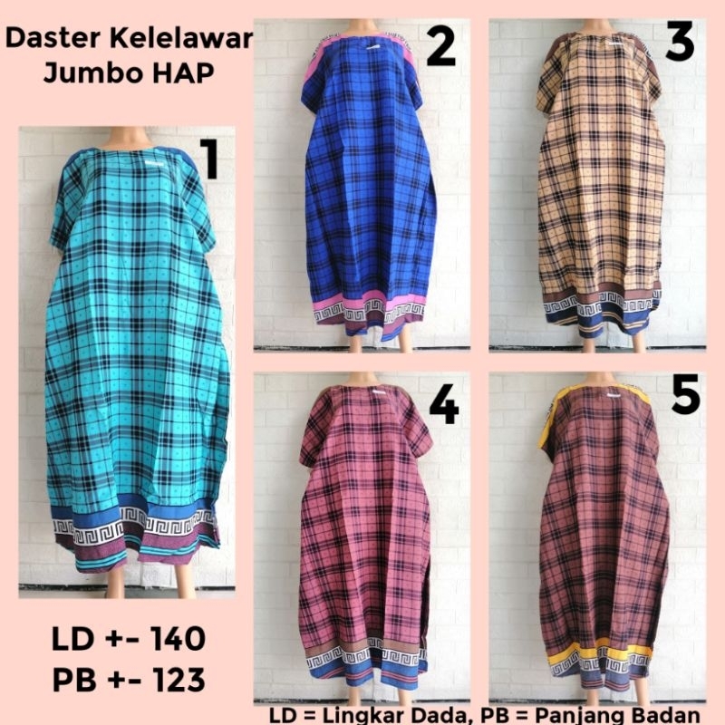 Daster Kelelawar Jumbo Lengan HAP Adem Lowo Bigsize ARSR