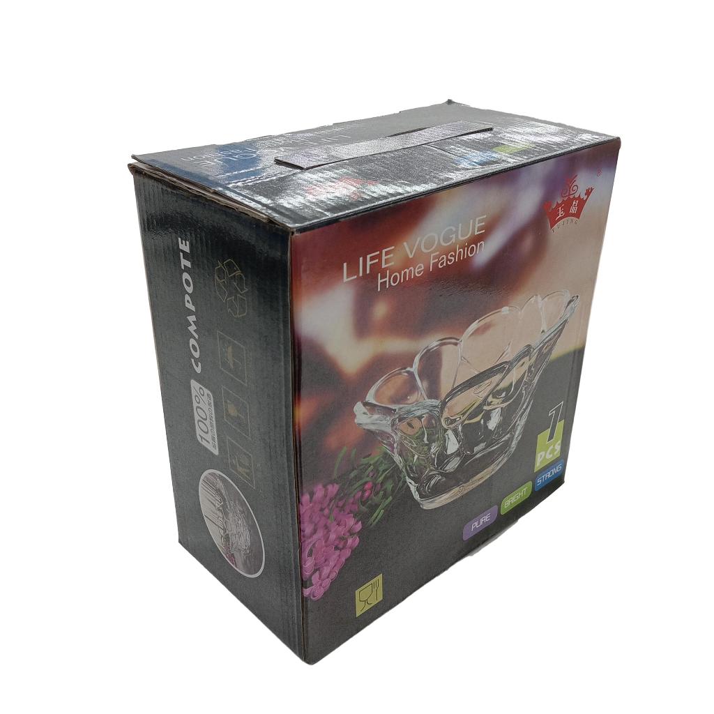 Mangkuk Buah Kaca / Mangkuk Makan Sayur Sop Besar Wadah Makanan Yang Mewah Dan Elegant