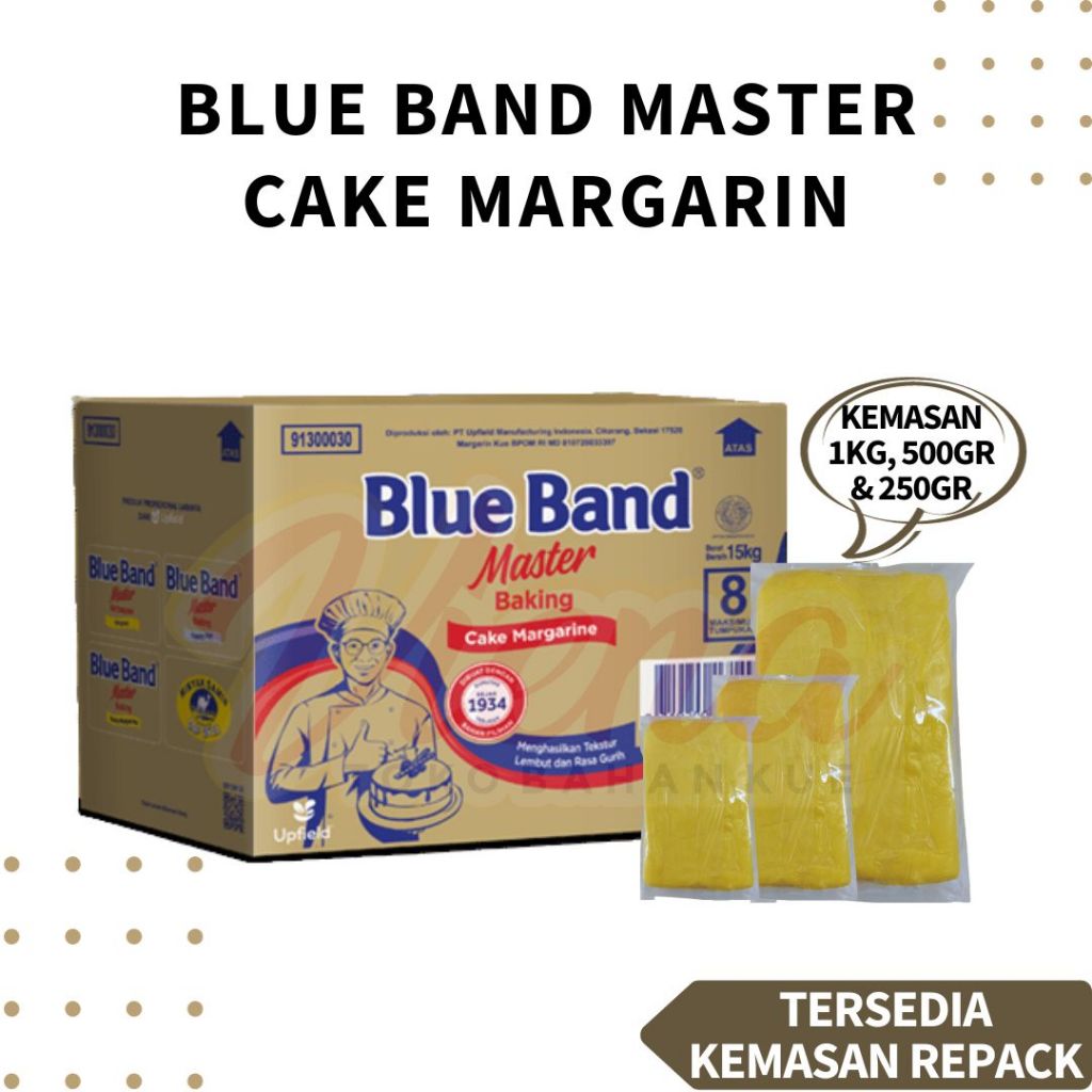 

Blue Band Master Cake Margarin / Margarin Blueband REPACK 250gr