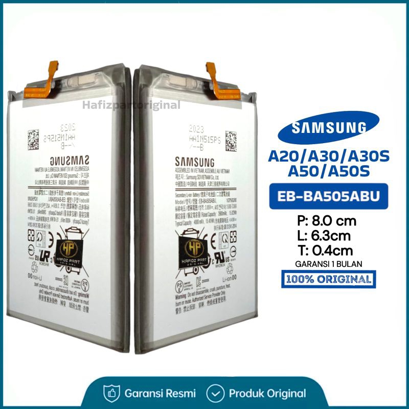 Baterai Batre Batu Battery Samsung A20 / A30 / A30s / A50 / A50s Original New
