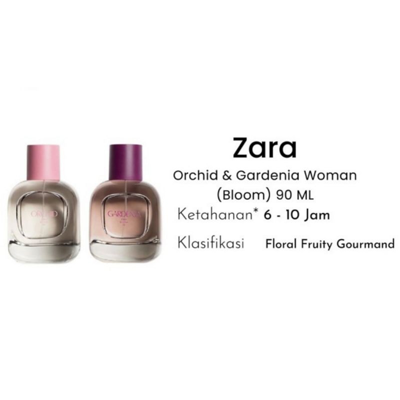 Parfum Zara Orchid & Gardenia Woman Bloom EDP Original