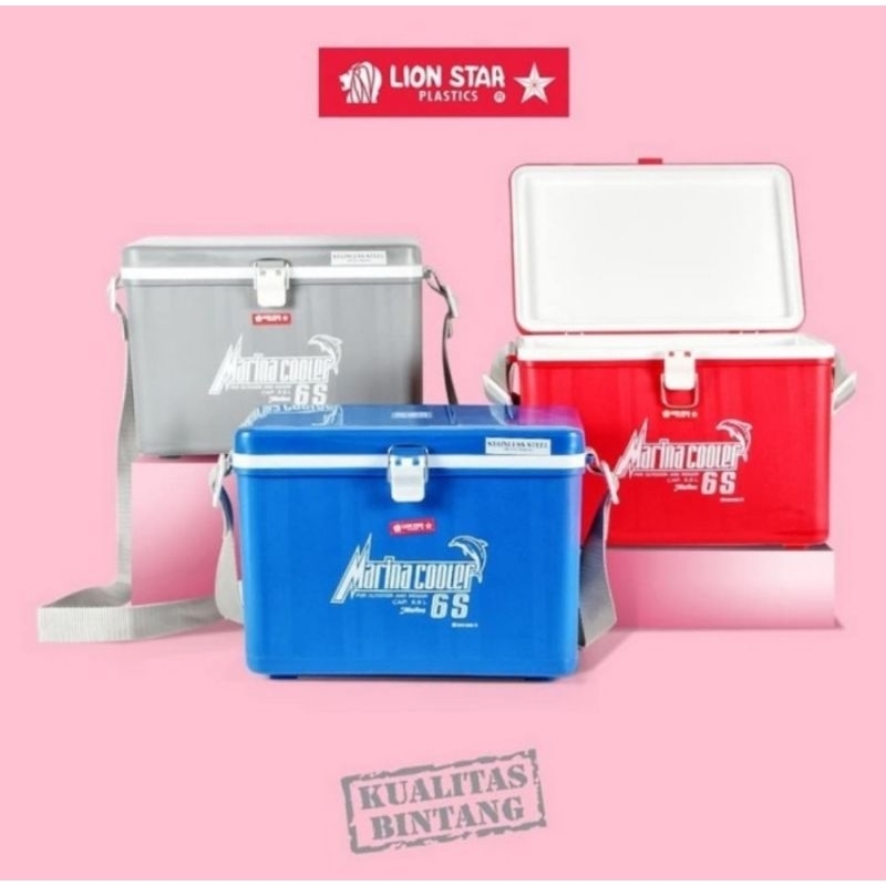 LION STAR COOLER BOX MARINA 6S KOTAK ES KRIM WADAH SERBA GUNA 6 S / Cool Box Ice