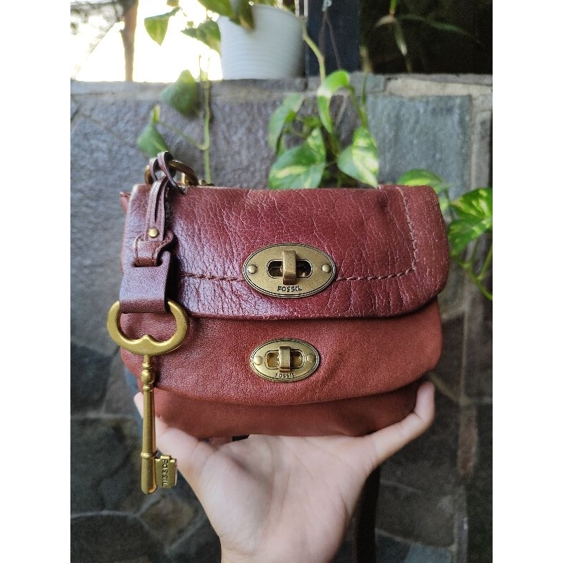 PRELOVED PL BAG TAS FOSSIL MADDOX SATCHEL MINI SMALL MEDIUM LARGE MASON MINI DOUBLE FLAP TURNLOCK TU
