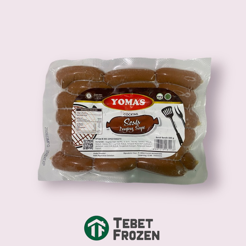 

YOMAS SOSIS SAPI COCKTAIL 500GRAM - TEBET FROZEN