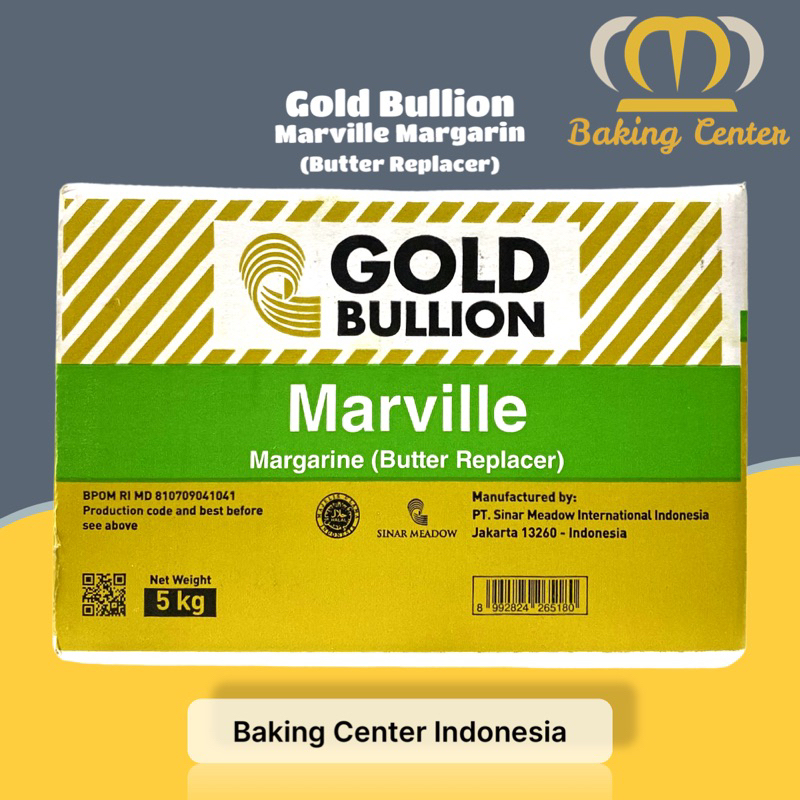Gold Bullion Marville Margarin Pengganti Butter 5kg