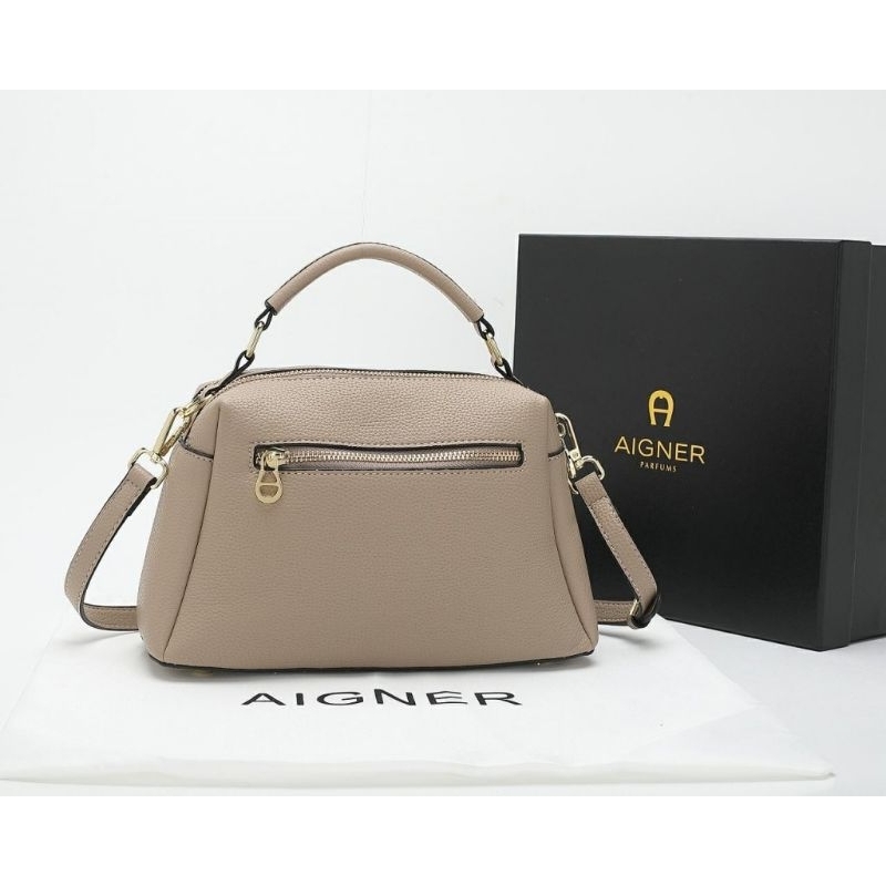 71001 TAS AIGNER WITH BOX- BAHAN KULIT