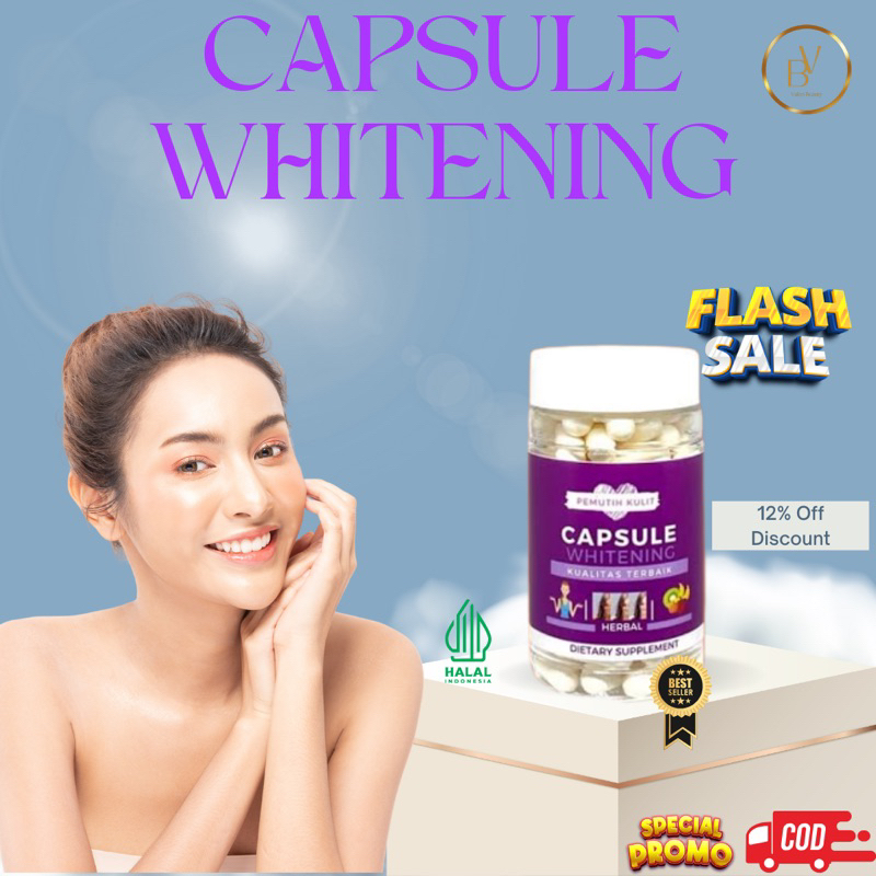 CAPSULE WHITENING GLUTATHIONE SUPLEMEN PEMUTIH BADAN ALAMI ORIGINAL HIGH COLLAGEN PEMUTIH BADAN PERM