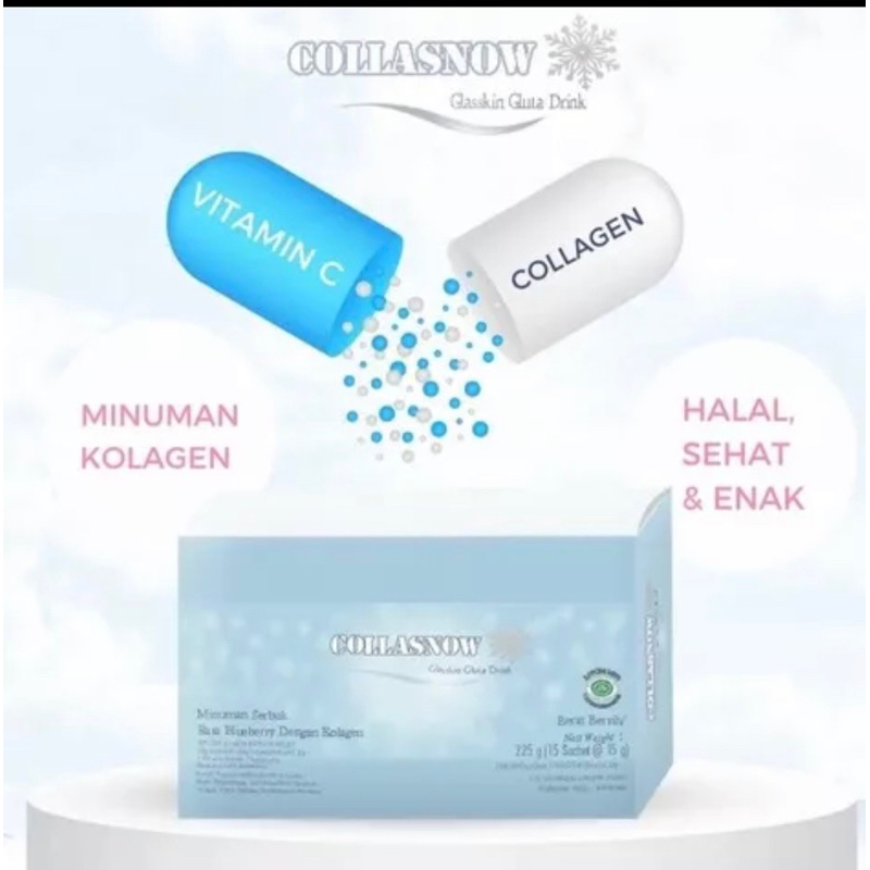 

COLLasnow by glowderm Minuman Pemutih dan Pemcerah Kulit Rasa Blueberry dengan Kolagen