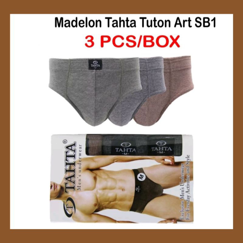Madelon Tahta Celana Dalam Pria isi 3 pcs