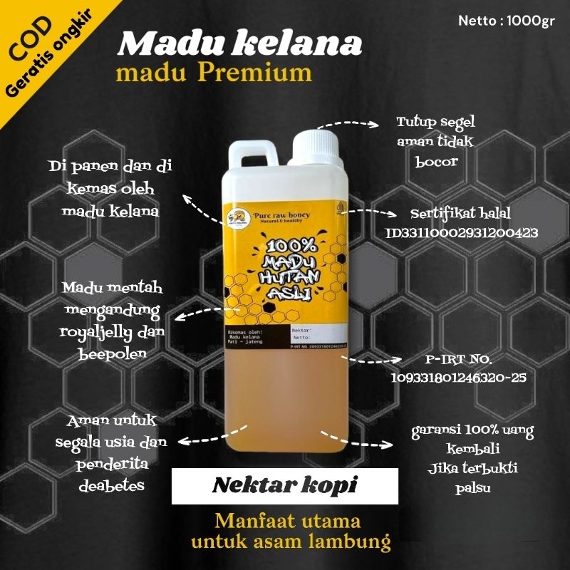 

Madu Murni Asli Nektar Bunga Kopi 1kg