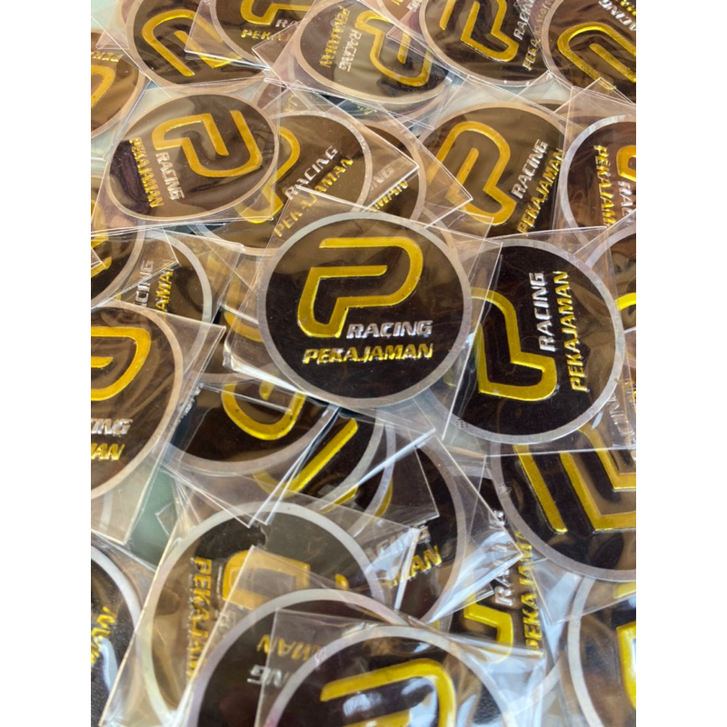 emblem knalpot pekajaman asli timbul emblem pekajaman timbul plat tebal