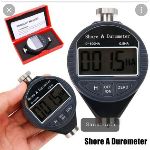 

Digital Durometer Shore A D Hardness tester alat pengukur kekerasan - Shore A Karet Limited