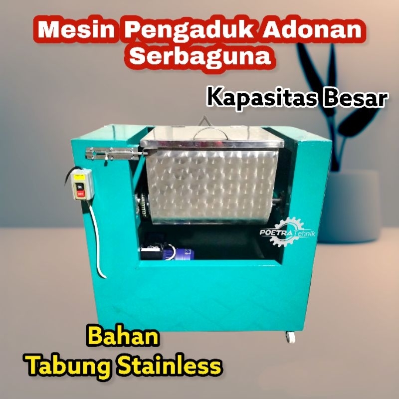 Mesin Pengaduk Adonan Tepung Kue Kap 10kg - Alat Aduk Adonan Tepung Krupuk Terigu Otomatis