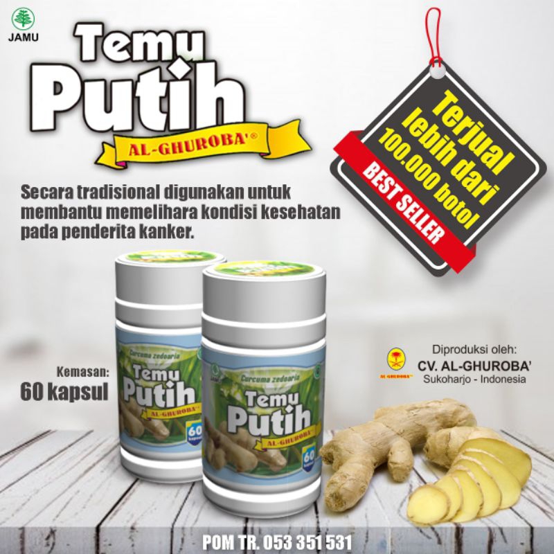 obat anti kanker kapsul TEMU PUTIH BPOM