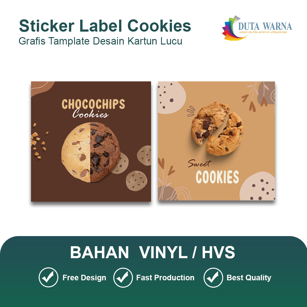

STIKER LABEL COOKIES / STIKER ANTI AIR / STIKER MURAH / STIKER LUCU