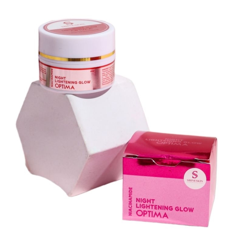 NIGHT LIGHTENING OPTIMA | CREAM MALAM GLOW | KRIM MALAM GLOWING | NIGHT PINK SHINESKIN
